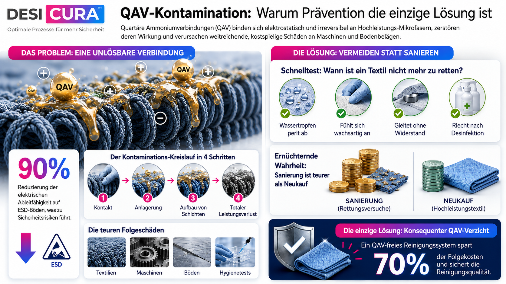 QAV-Kontamination: Warum Prävention die einzige Lösung ist