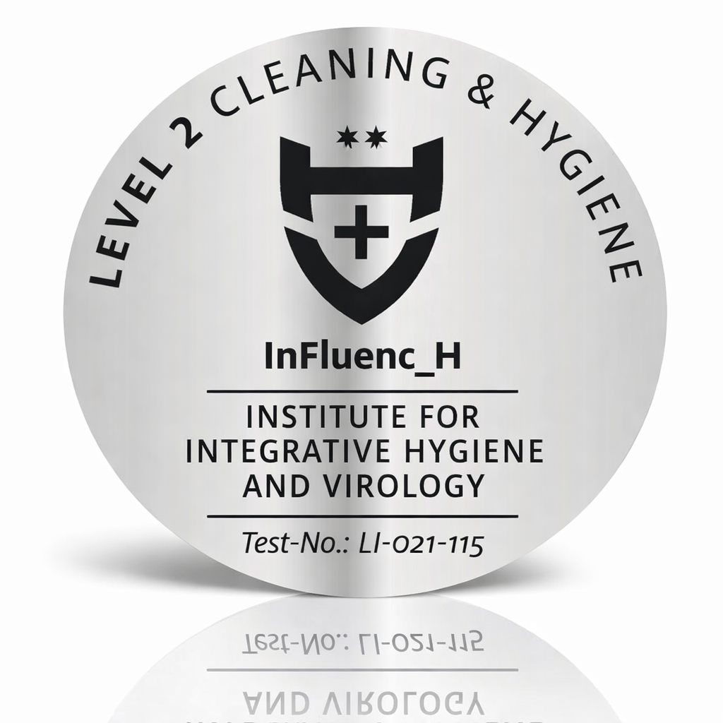 Silbermedaille InFluenc_H – Level 2 Cleaning & Hygiene